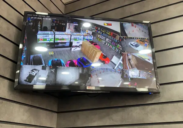CCTV Displaying on Monitor